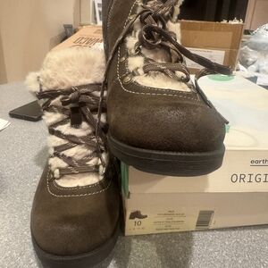 Earth Origins Brown Fur-Lined Boots